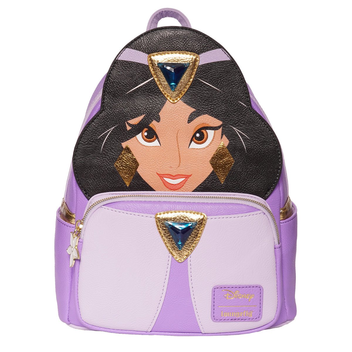 Aladdin Princess Jasmine Purple Outfit Cosplay Mini Backpack SMG