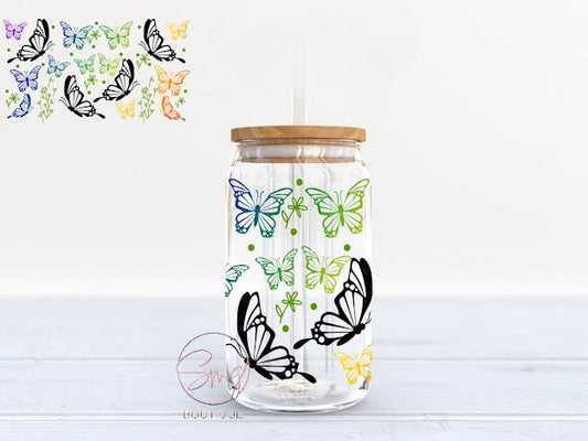 Butterfly UV DTF Cup Wraps