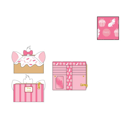 The Aristocats Marie Cupcake Flap Wallet