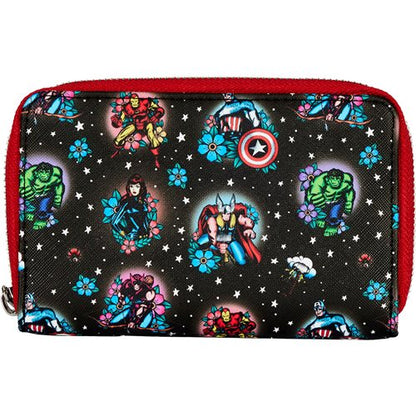 Avengers Tattoo Zip-Around Wallet