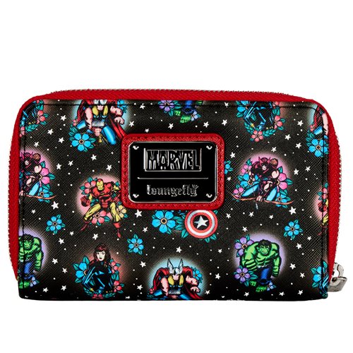 Avengers Tattoo Zip-Around Wallet