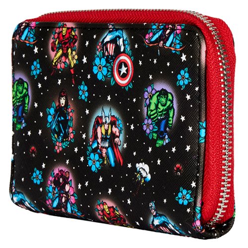 Avengers Tattoo Zip-Around Wallet