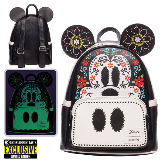 Mickey Mouse Dia Muertos Skull Mini-Backpack - EE Exclusive