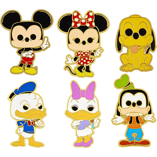 Disney Sensational 6 Enamel Pop! Pin 6-Pack Set