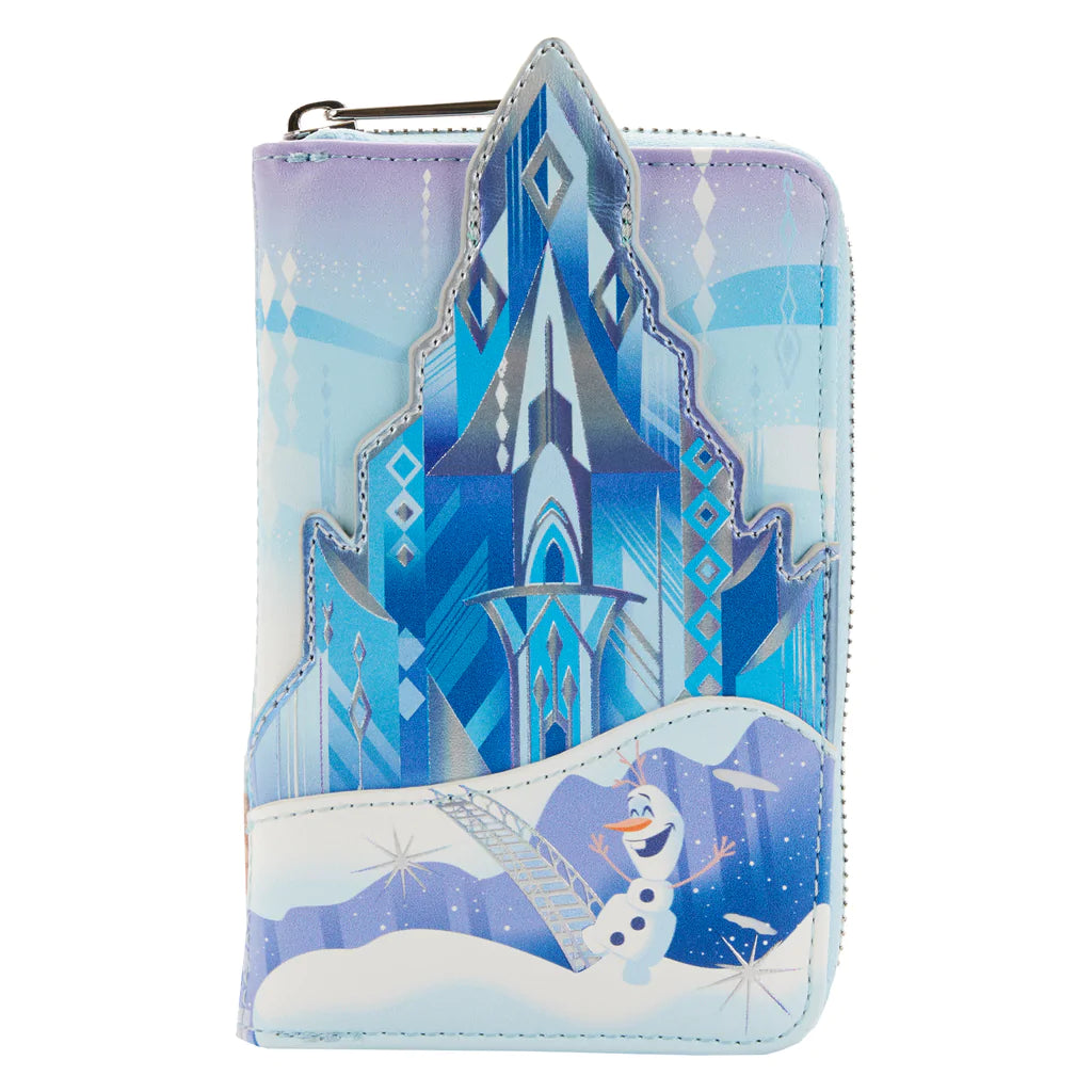 Frozen Elsa Ice Castle Zip-Around Wallet