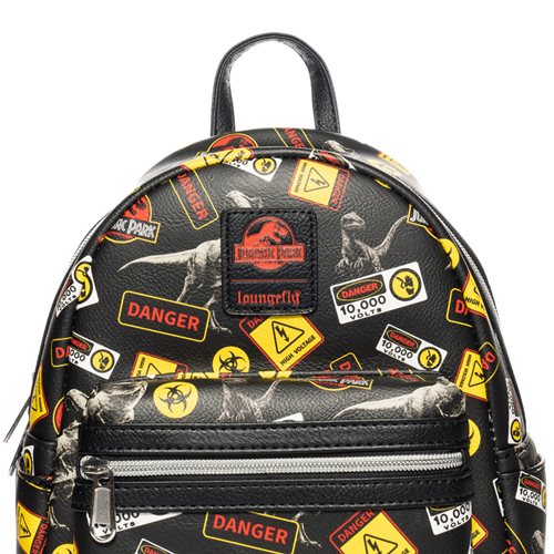 Jurassic Park Warning Signs Mini-Backpack