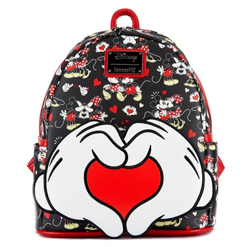 Mickey Mouse and Minnie Mouse Heart Hands Mini-Backpack