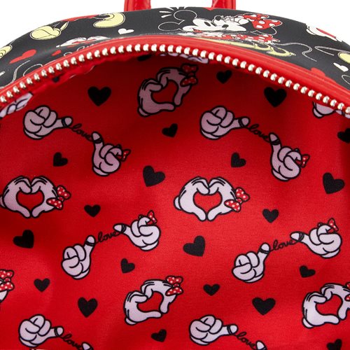 Mickey Mouse and Minnie Mouse Heart Hands Mini-Backpack