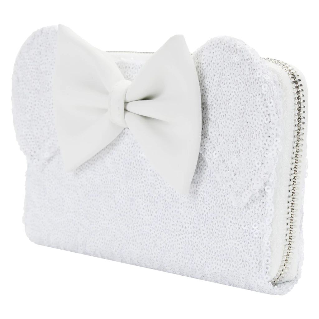 Minnie Mouse Bride Wedding Zip-Around Wallet