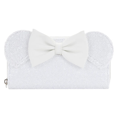 Minnie Mouse Bride Wedding Zip-Around Wallet