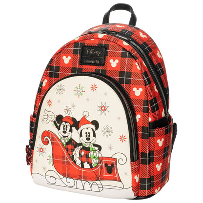 Disney Holiday Mickey Mouse and Minnie Mouse Mini-Backpack