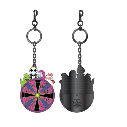 The Nightmare Before Christmas Spinning Wheel Enamel Key Chain