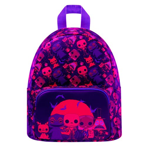 The Nightmare Before Christmas Black Light Print Mini-Backpack