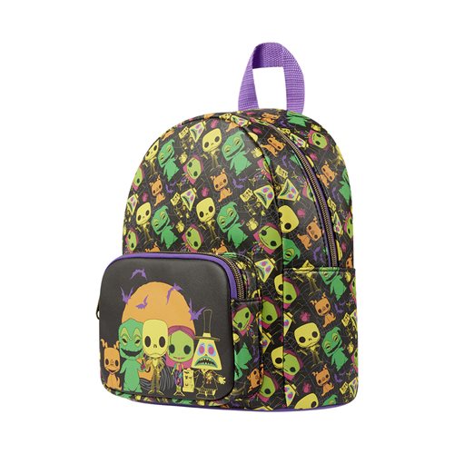 The Nightmare Before Christmas Black Light Print Mini-Backpack