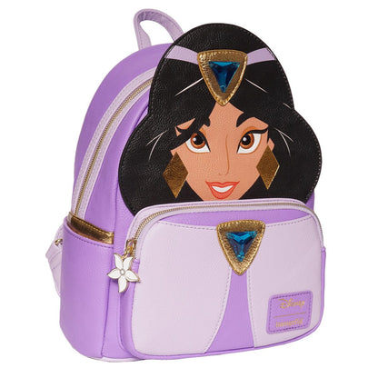 Aladdin Princess Jasmine Purple Outfit Cosplay Mini-Backpack