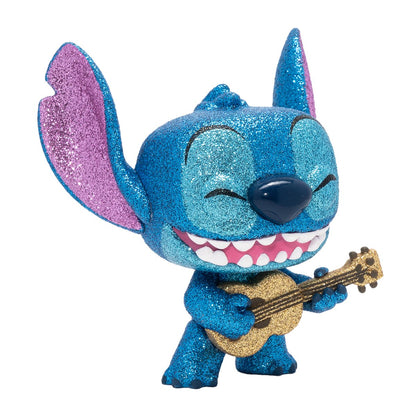 Lilo & Stitch Stitch with Ukulele Diamond Glitter Pop! Vinyl Figure - Entertainment Earth Exclusive